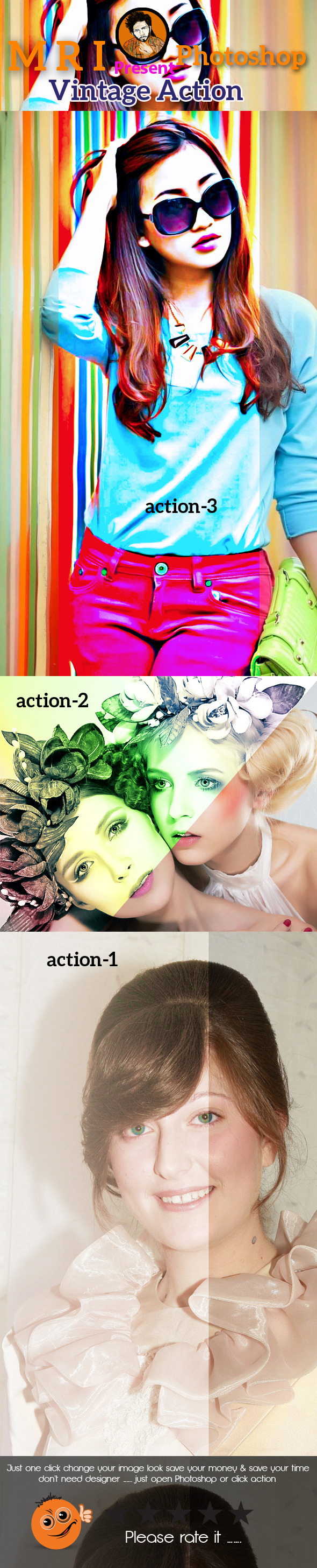 Vintage Action - Actions Photoshop