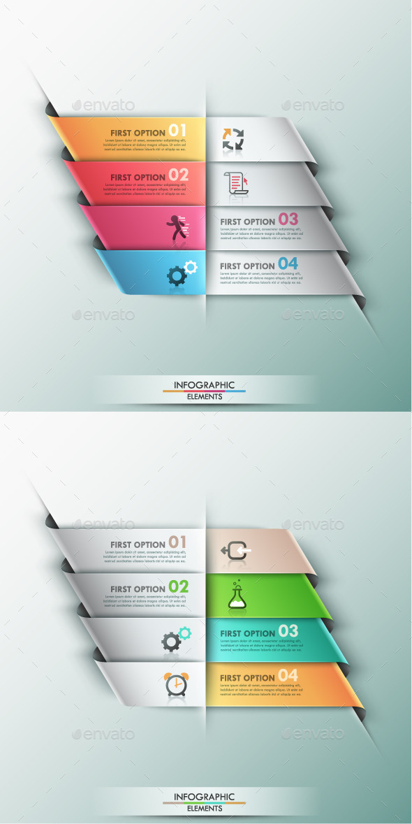 Modern Infographic Options Banner (2 Colors) - Infographics