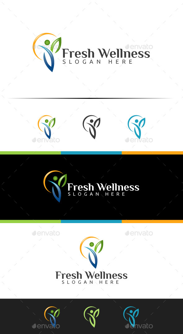 Fresh Wellness - Nature Logo Templates