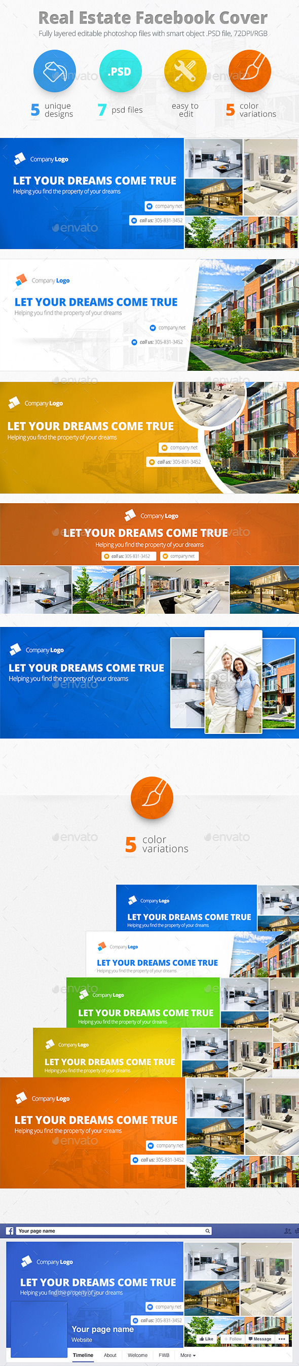 Real Estate Facebook Cover by zokamaric | GraphicRiver