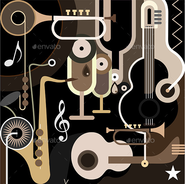 Music Background - Objects Vectors