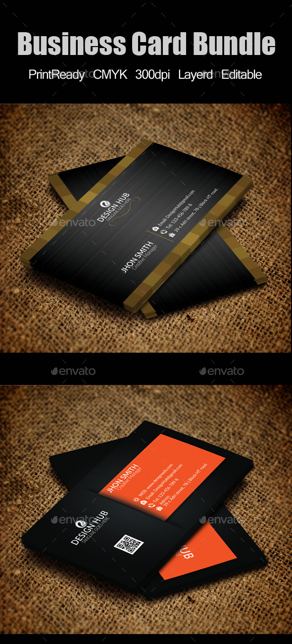 Elegant Business Card Bundle - Corporate Business Cards