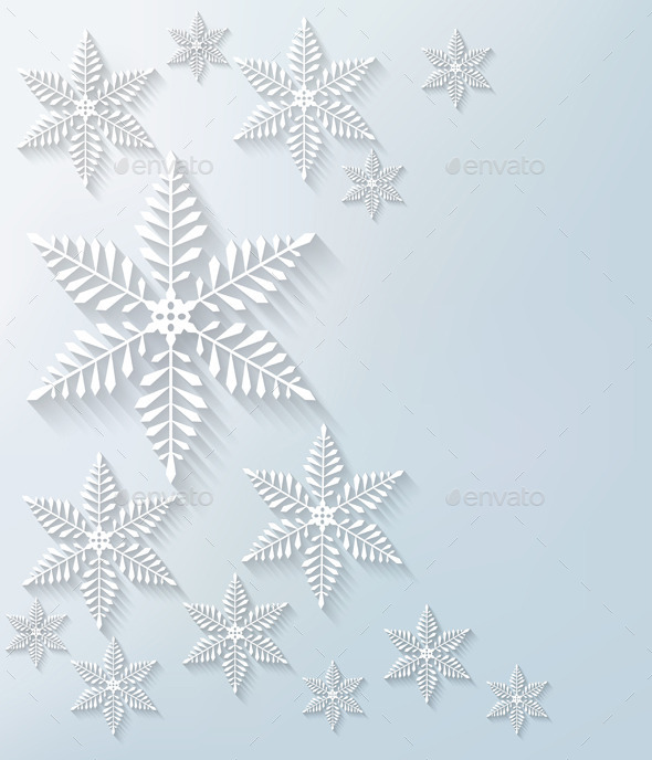 Snowflake Background - Christmas Seasons/Holidays