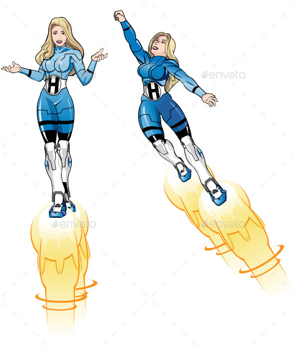 Rocket Boots - People Characters