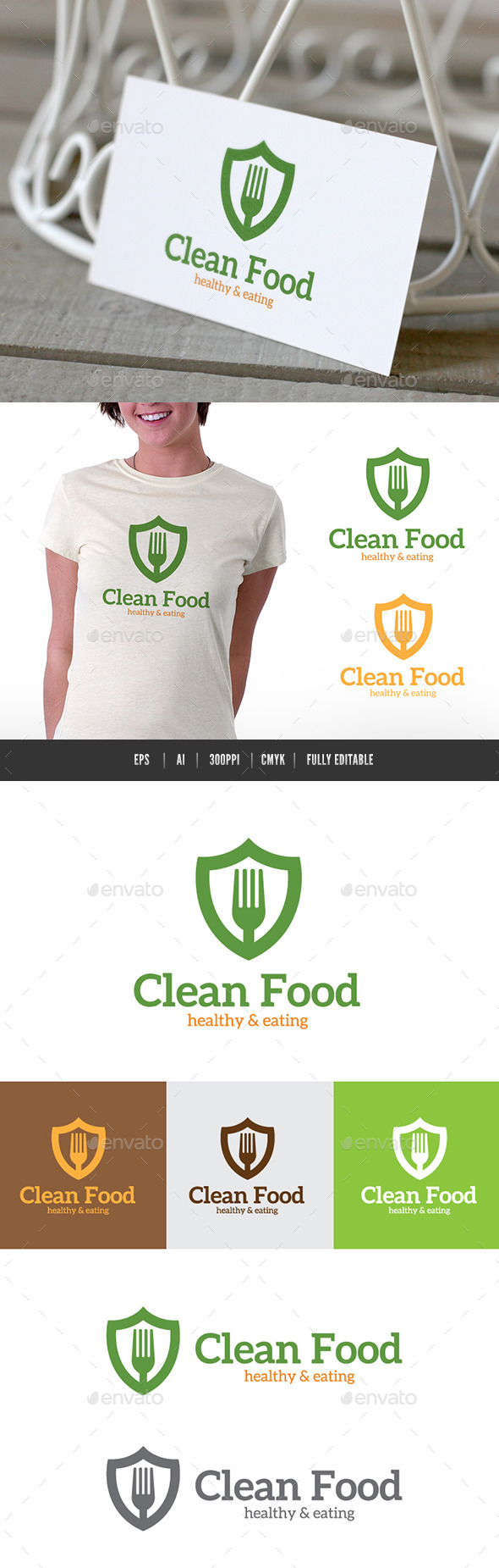 Clean Food - Food Logo Templates