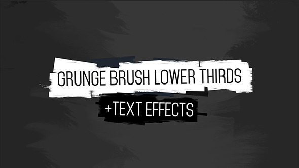 Grunge Brush Lower Third