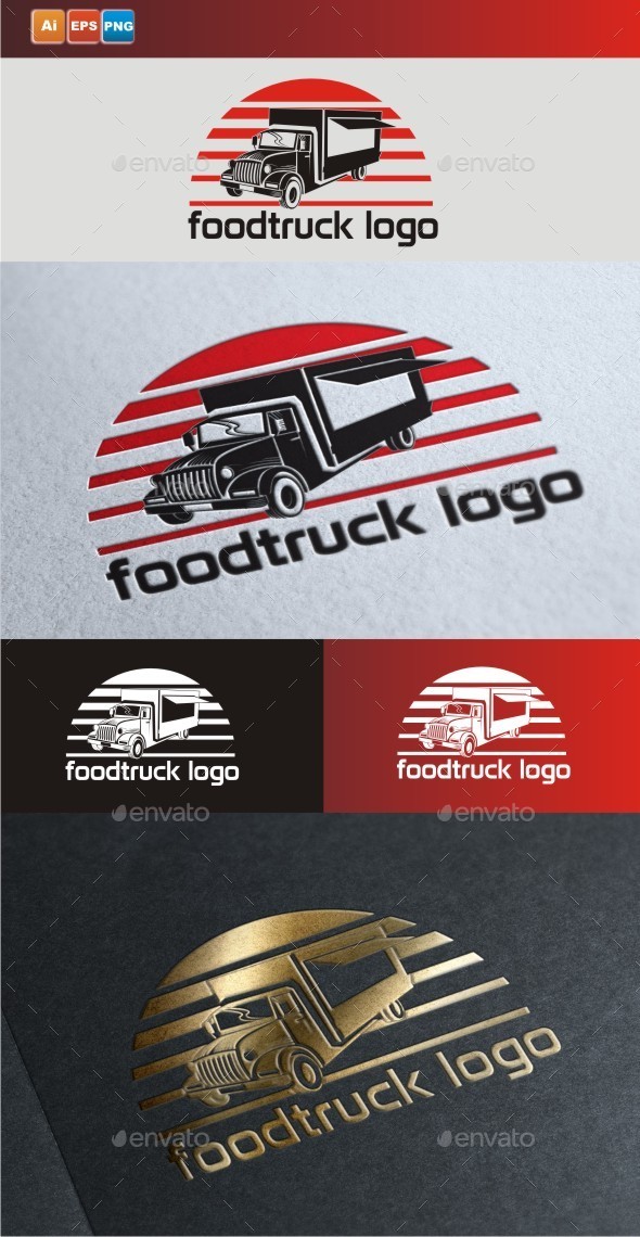 Food Truck Logo By Bosbejo Graphicriver