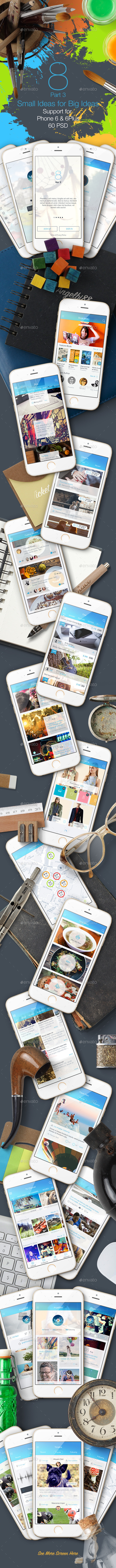 8 Part 3 - Mobile UI Kit - User Interfaces Web Elements
