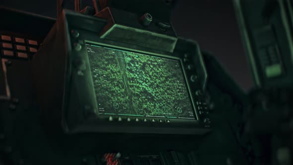 Night Vision Target Search System Fires Rocket At Truck During War ...