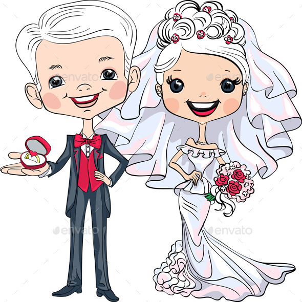Bride And Groom By Kavalenkava Graphicriver Bride And Groom People Characters