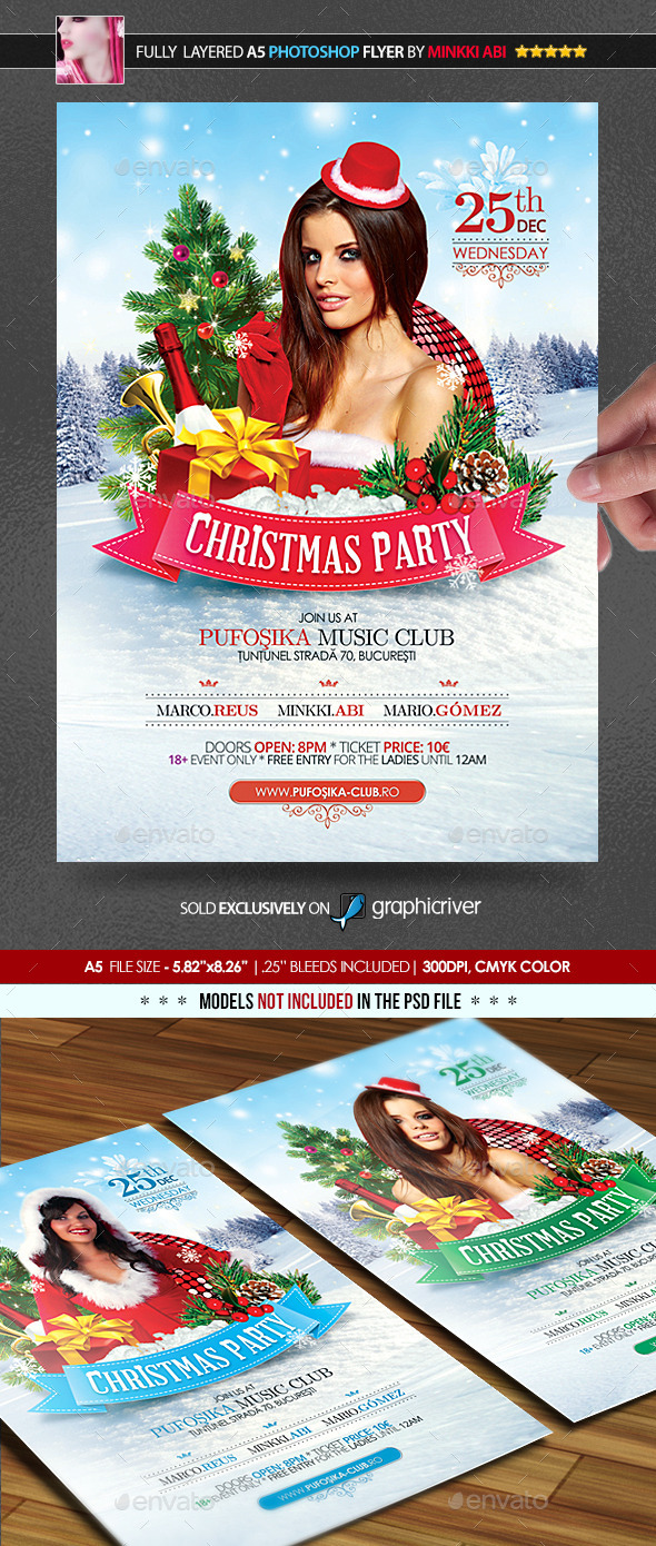 Christmas Party Poster/Flyer - Holidays Events