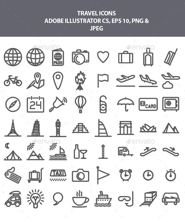 Travel Icons - Miscellaneous Icons