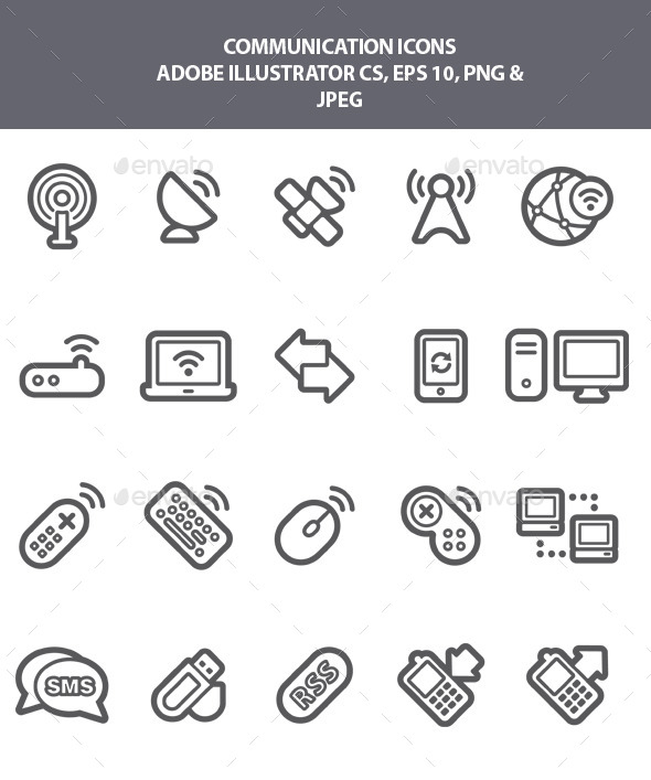 Communication Icons - Media Icons