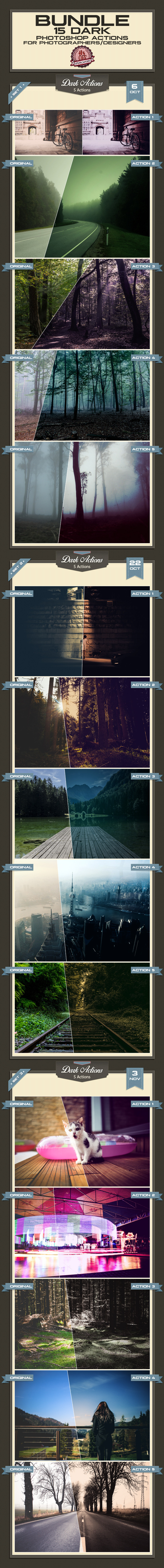 Dark Actions - Bundle - Photo Effects Actions
