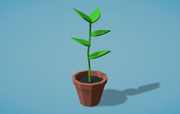 Low Poly Plant - 3Docean 9456181