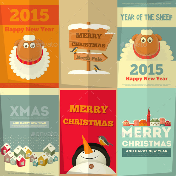 New Year Cards - Christmas Seasons/Holidays