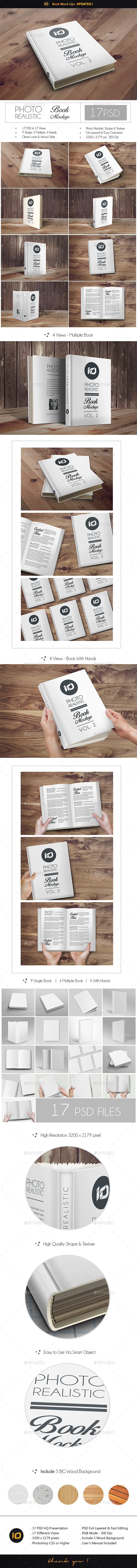 ID Book Mock-Up Photorealistic - Books Print