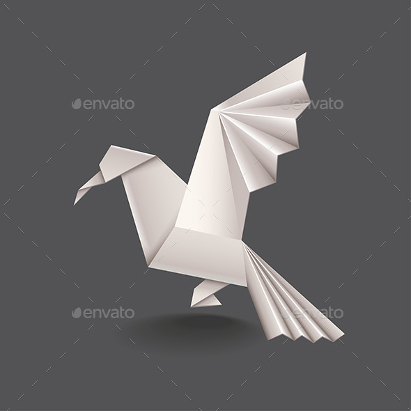 Origami Bird - Man-made Objects Objects