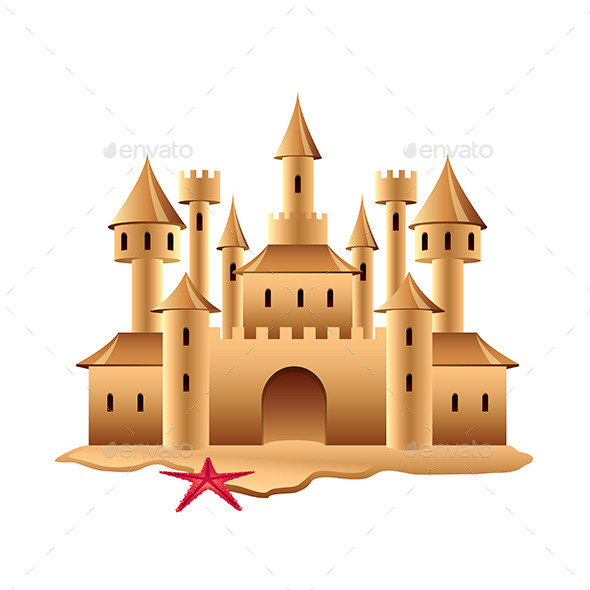 Sand Castle - Man-made Objects Objects