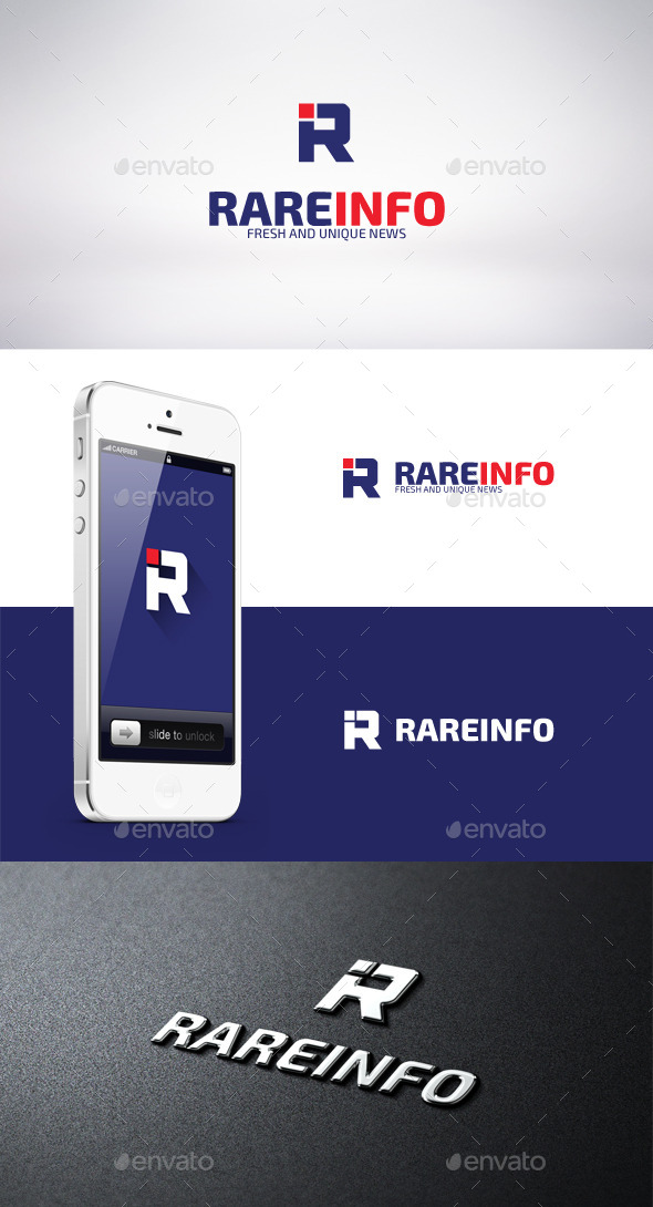 Rare Info Logo Template - Letters Logo Templates