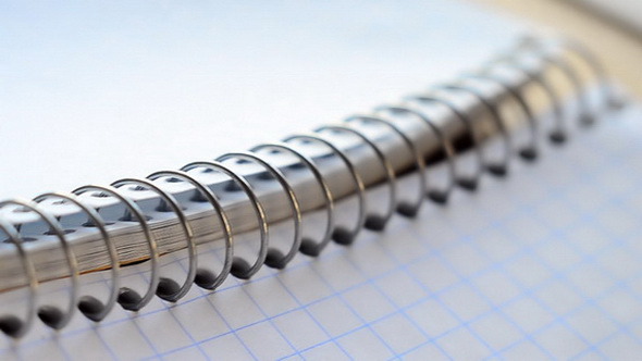 Metal Spiral of Notebook