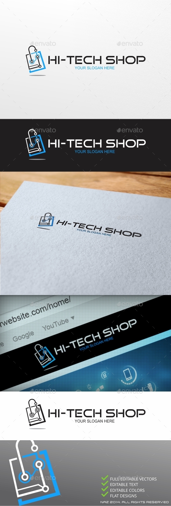 High Tech Shop Logo - Objects Logo Templates