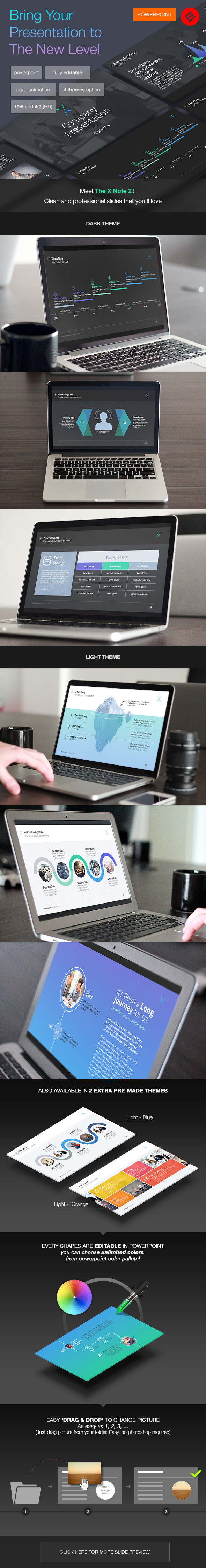The X-note (Volume 2) - Powerpoint Template - PowerPoint Templates Presentation Templates