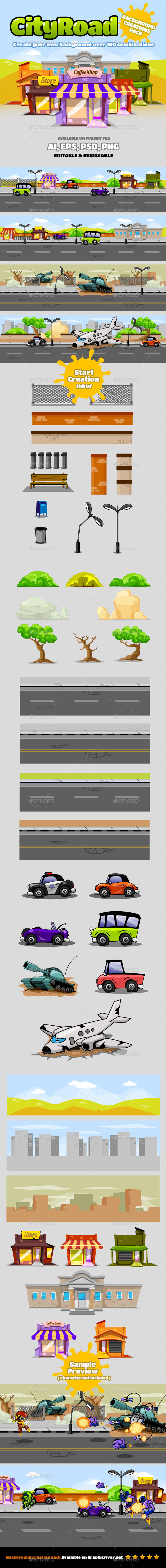 Background Creations Pack - Backgrounds Game Assets