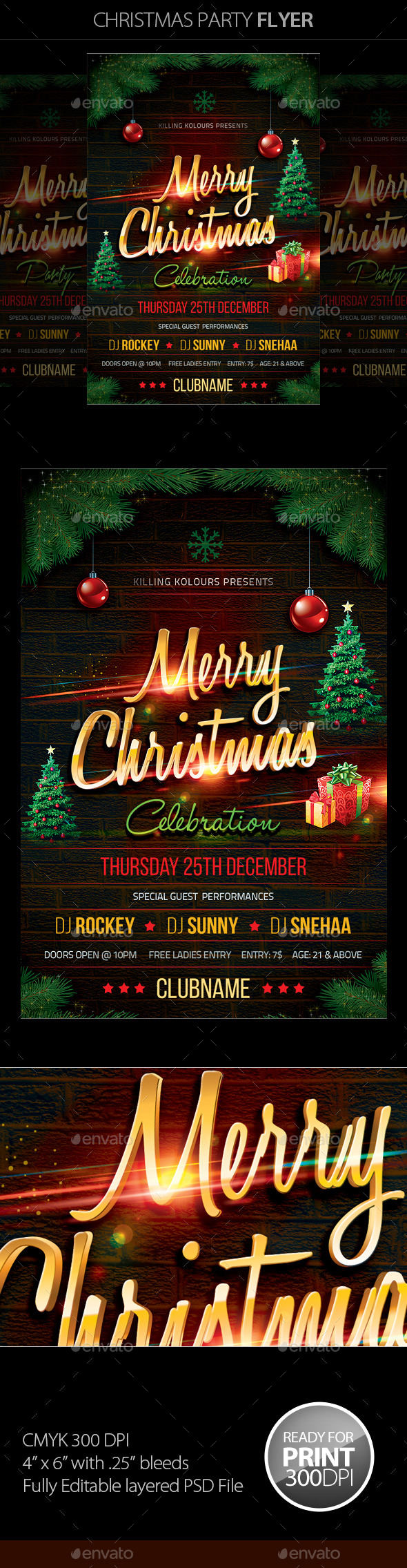 Christmas Party Flyer - Clubs & Parties Events