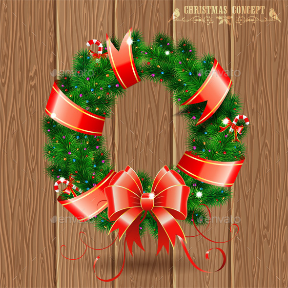 Christmas Wreath - Christmas Seasons/Holidays