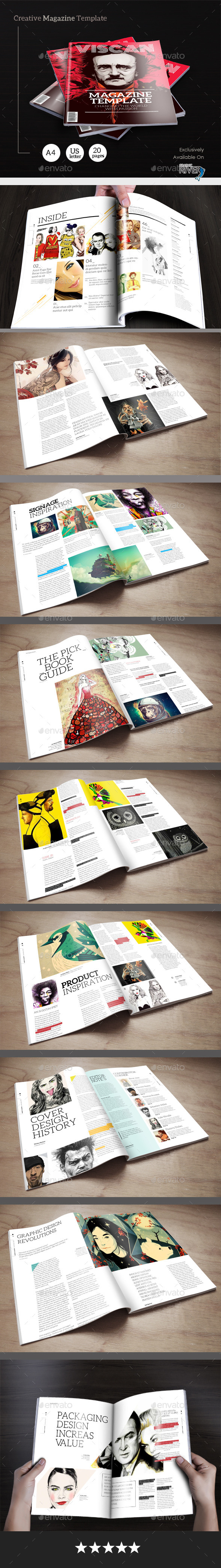 Creative Magazine Template - Magazines Print Templates