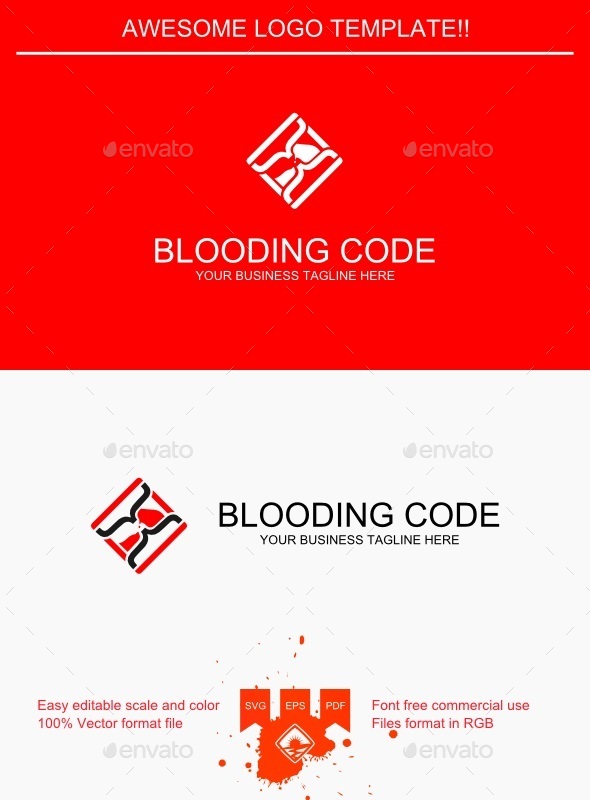 Blooding Code Logo - Symbols Logo Templates