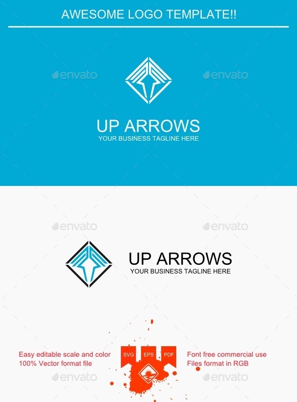 Up Arrows Logo - Symbols Logo Templates