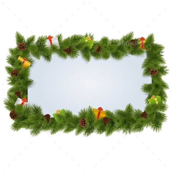 Fir Tree Frame - Christmas Seasons/Holidays