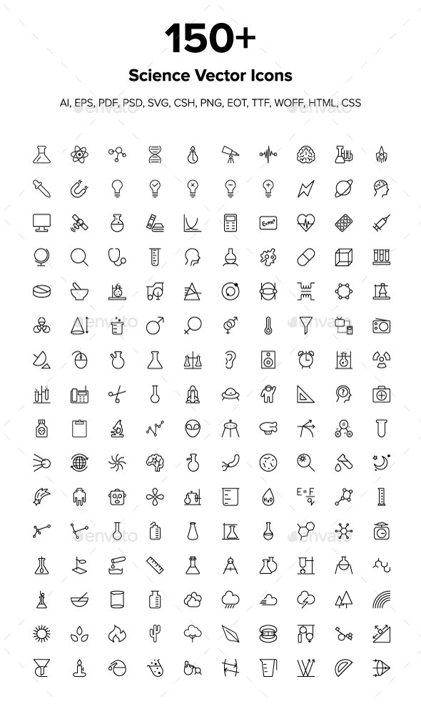 150+ Science Icons - Icons
