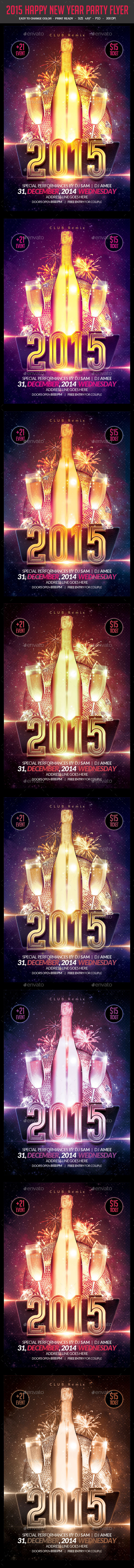 Happy New Year Party Flyer - Events Flyers
