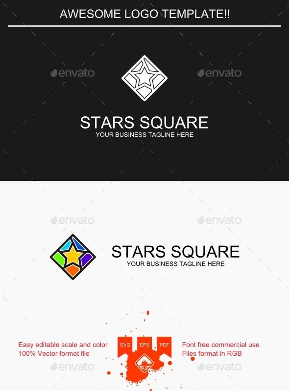 Stars Square Logo