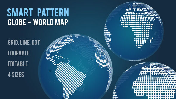 Smart Pattern Globe - World Map Generator