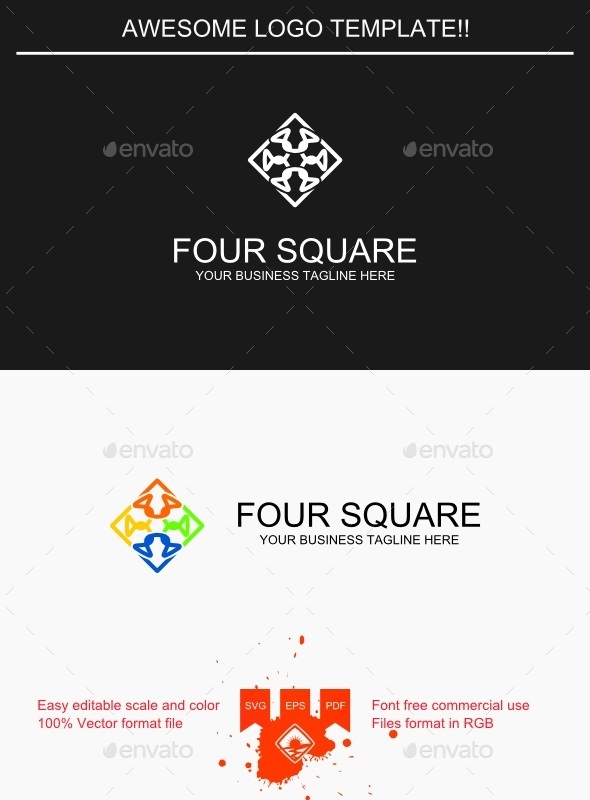 Four Square Logo - Symbols Logo Templates