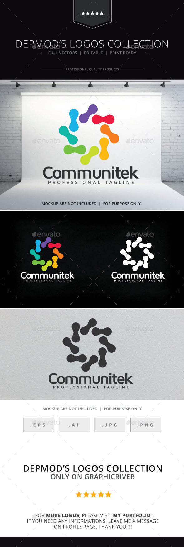 Communitek Logo - Abstract Logo Templates