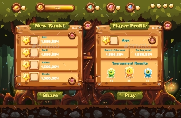 Fairy Forest Level Template - Web Technology