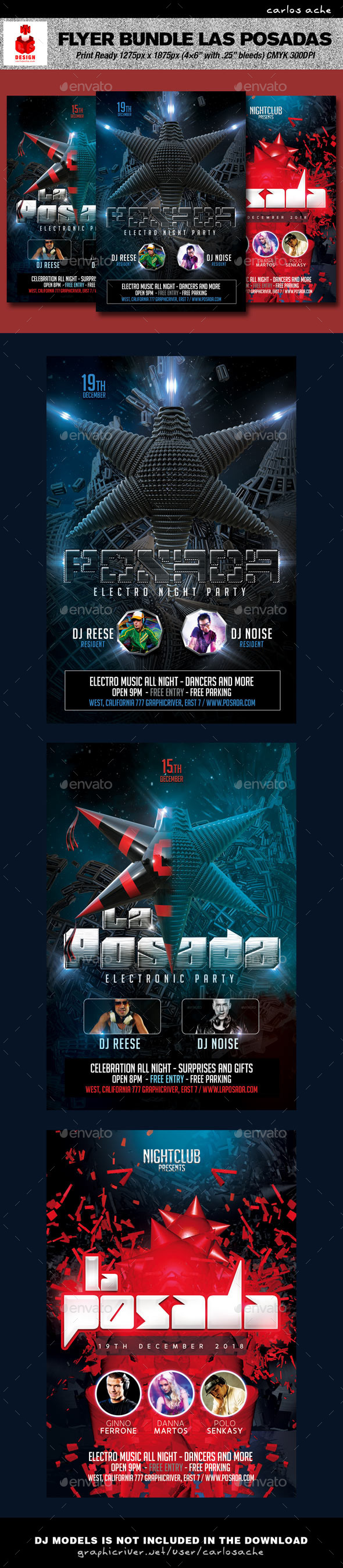 Las Posadas - Flyer Bundle - Holidays Events