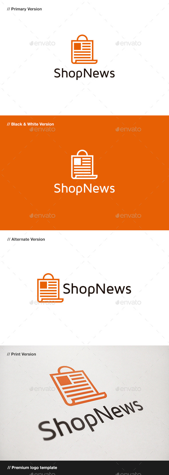 Shop News Logo - Objects Logo Templates