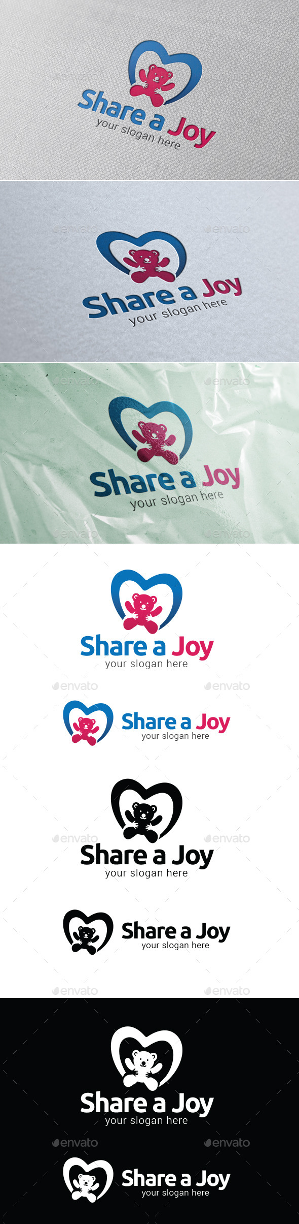 Share A Joy Logo Template - Objects Logo Templates