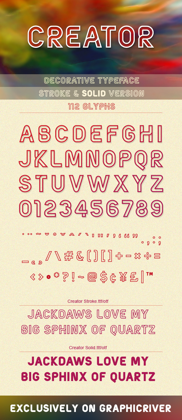 Creator Typeface - Decorative Fonts