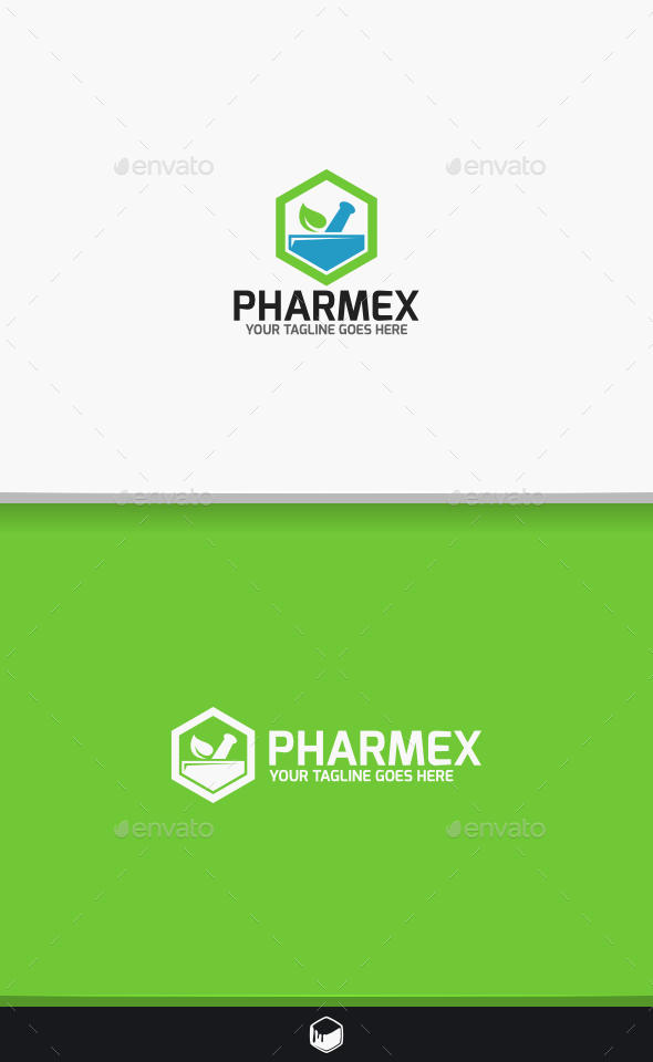 Pharmacy Pharmex Logo - Objects Logo Templates