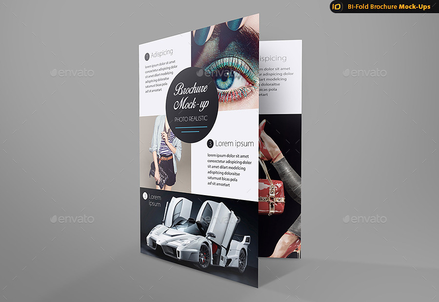 Download Realistic Bi Fold Brochure Mock Up By Idsains Graphicriver