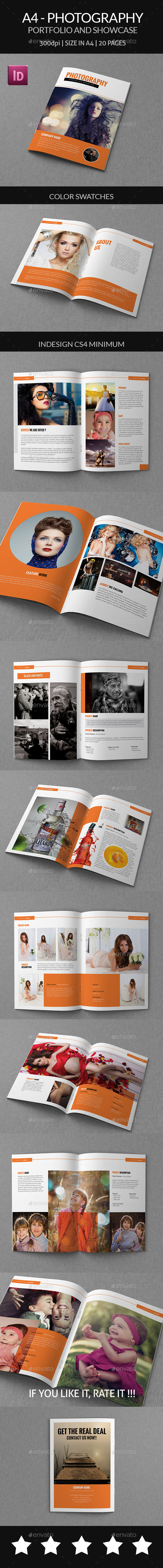 A4 - Photography Portfolio and Showcase - Portfolio Brochures