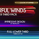 Colorful Winds Lower Third Pack - VideoHive Item for Sale