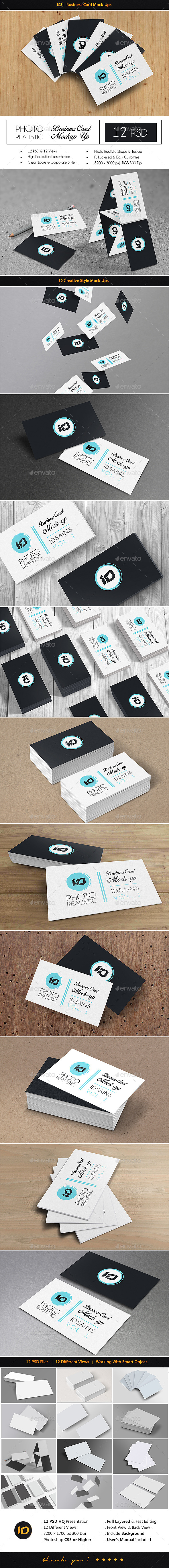 ID Business Card Mock-Up - Business Cards Print